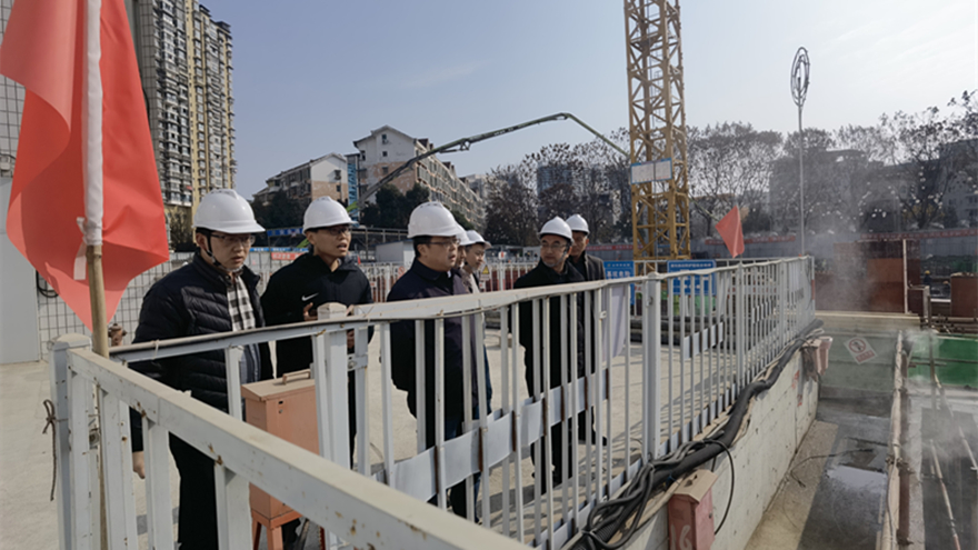 圖二：集團(tuán)黨委委員、副總經(jīng)理倪丹督導(dǎo)嘉來(lái)建工安全工作